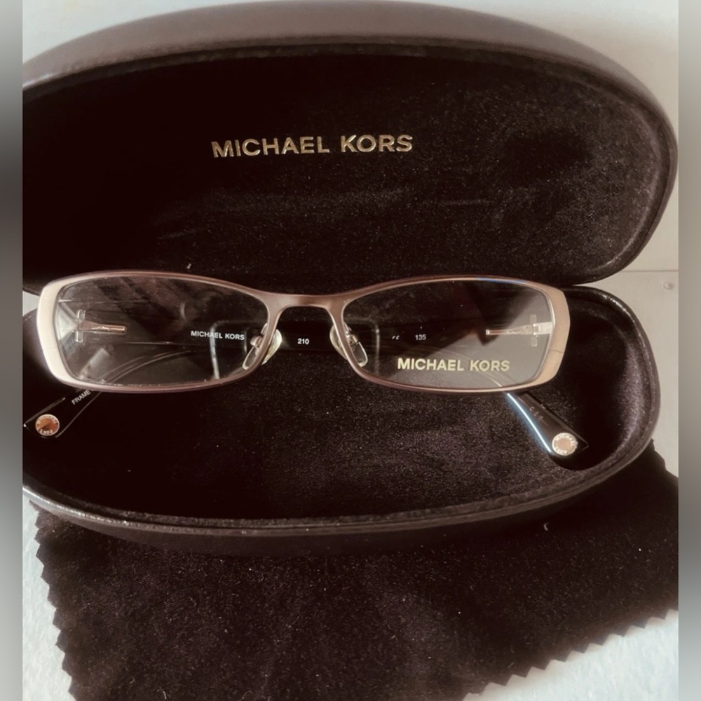 Michael Kors BRUSHED GOLD & TORTOISE Glasses Flex Hinges Clear Lenses Designer